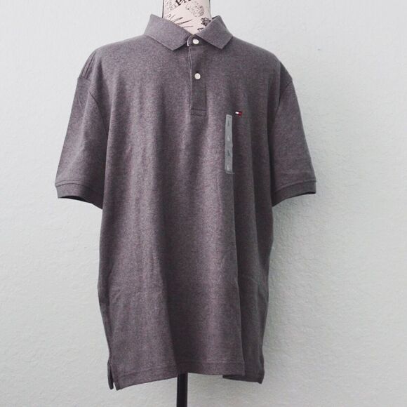 NWT Tommy Hilfiger Classic Gray Polo Shirt in L - Picture 1 of 7